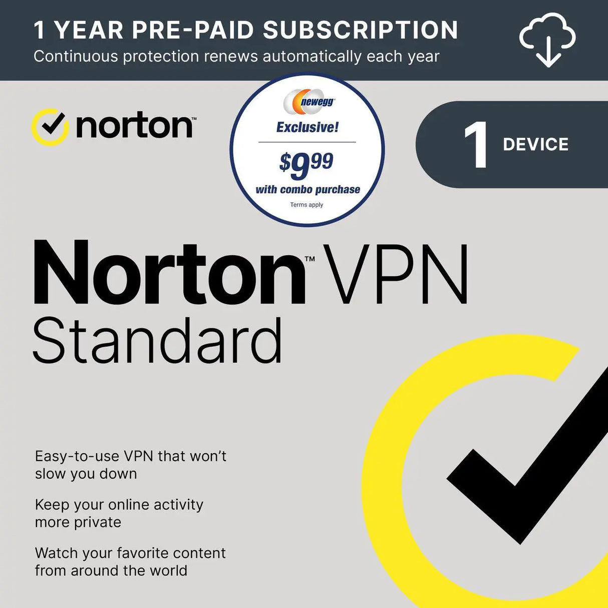 Norton VPN Standard - Instant Download for Windows and Mac