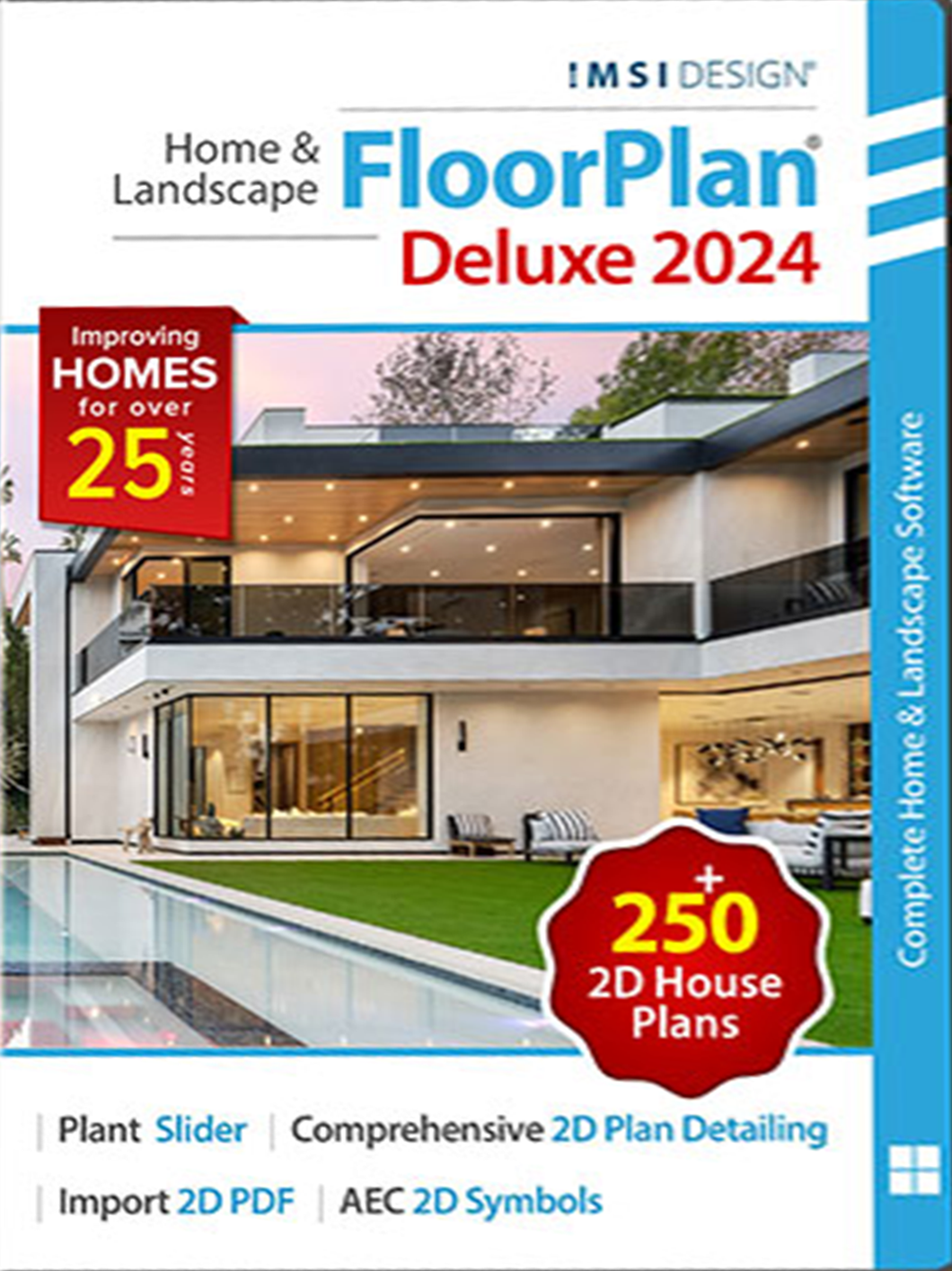 FloorPlan 2024 Home & Landscape Deluxe - Instant Download for Windows