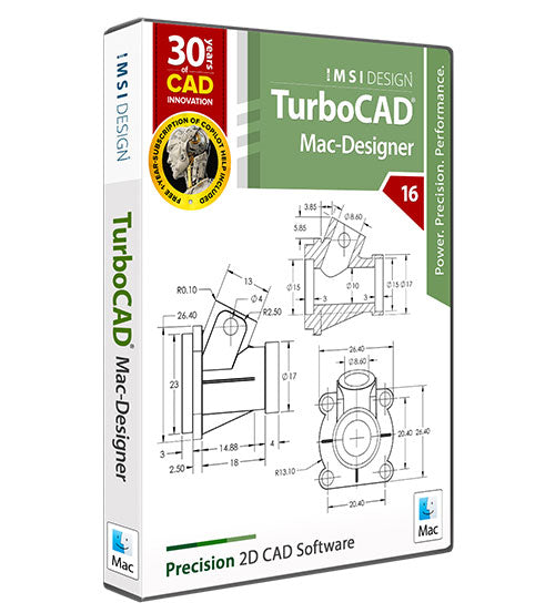 TurboCAD Mac Designer 2D v16 - Instant Download for Mac