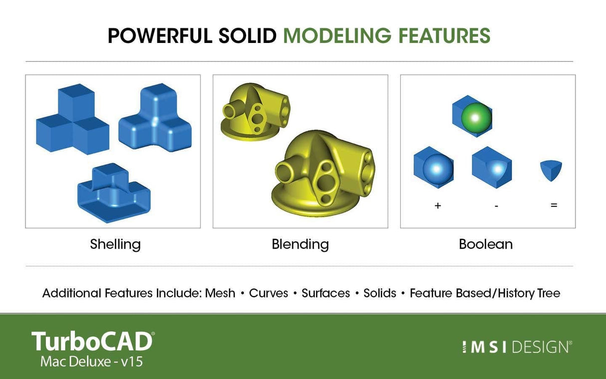 TurboCAD Mac Deluxe 2D/3D v15 - Instant Download for Mac