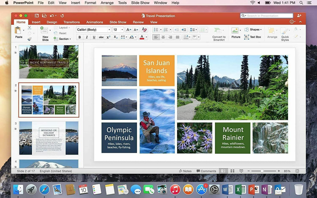Microsoft Office Home and Business for Mac 2016 - Instant Download for Mac (1 Computer) - SoftwareCW - Authorized Reseller