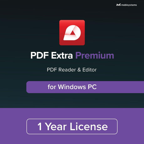 MobiSystems PDF Extra Premium - Instant Download for Windows (1 User) - SoftwareCW - Authorized Reseller