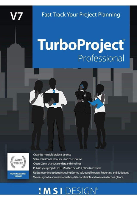 TurboProject Professional v7 - Instant Download for Windows (1 Computer) - SoftwareCW - Authorized Reseller