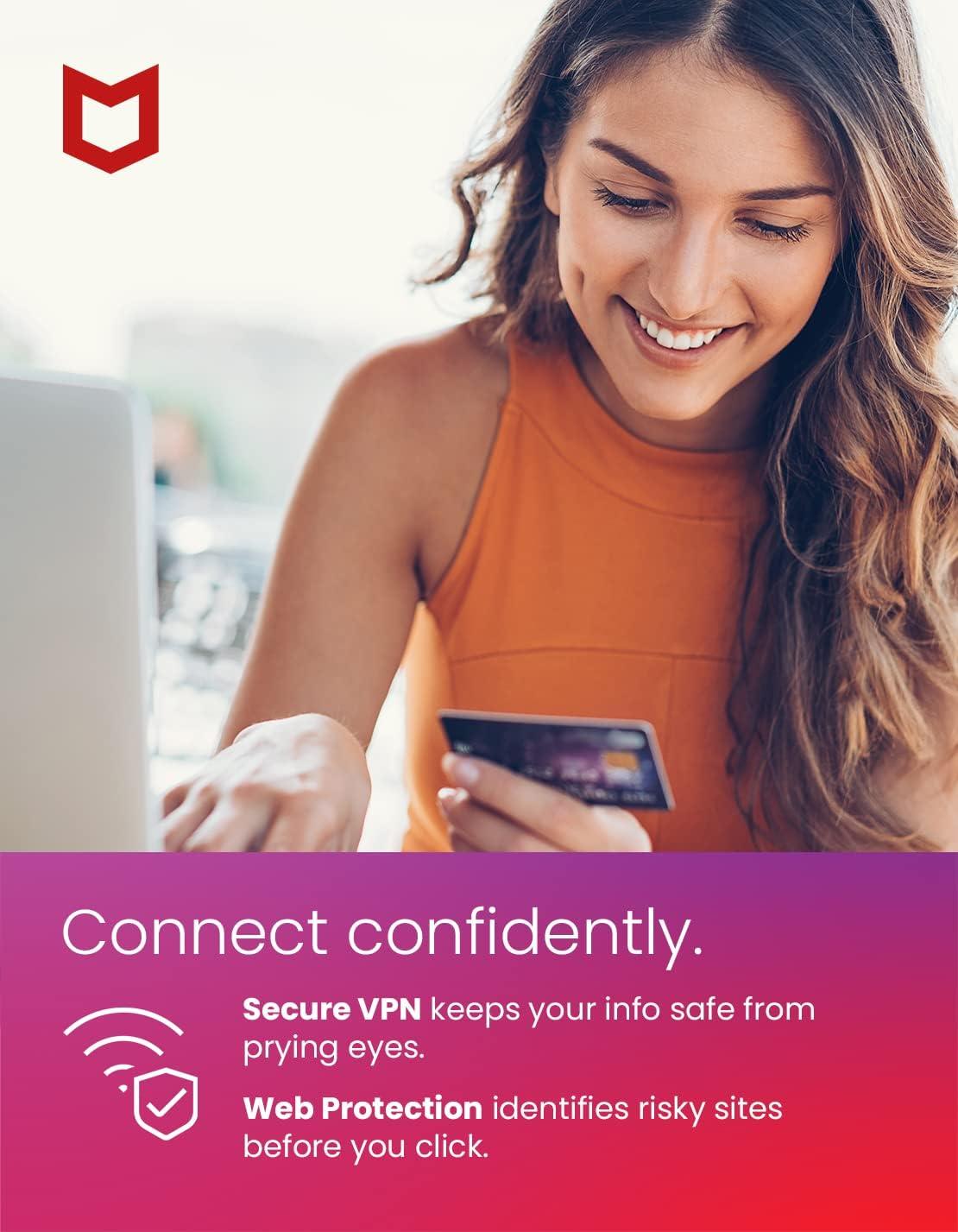 McAfee Total Protection - Instant Download for Windows and Mac (10 Computers)