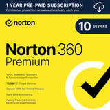 Norton 360 Premium - Instant Download for Windows and Mac (10 Computers) - SoftwareCW - Authorized Reseller
