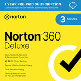 Norton 360 Deluxe - Instant Download for Windows and Mac (3 Computers)