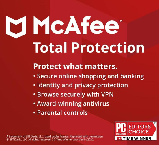 McAfee Total Protection - Instant Download for Windows and Mac