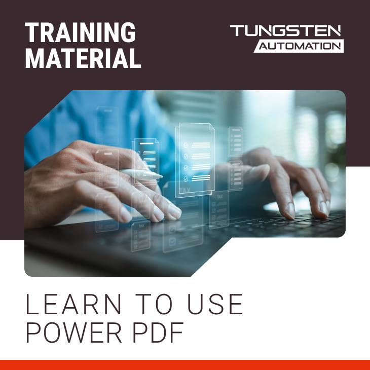 Tungsten Power PDF Training Material