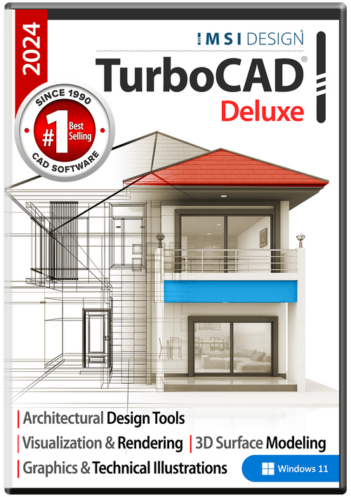 TurboCAD Deluxe 2024 - Instant Download for Windows