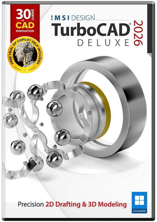 TurboCAD Deluxe 2026 - Instant Download for Windows