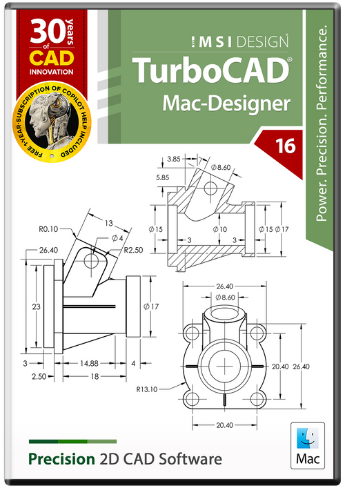 TurboCAD Mac Designer 2D v16 - Instant Download for Mac