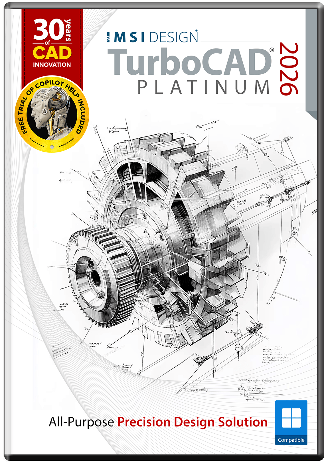 TurboCAD Platinum 2026 - Instant Download for Windows