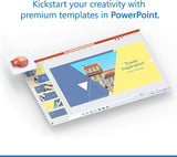 Promo graphic featuring example blue and yellow PowerPoint slide