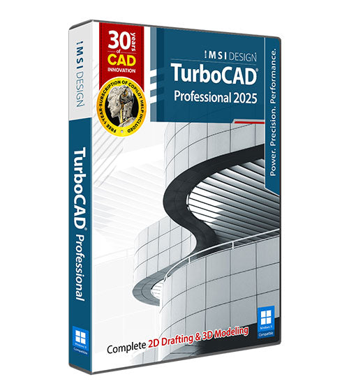 TurboCAD Professional 2025 - Instant Download for Windows