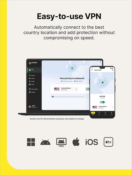 Norton VPN Standard - Instant Download for Windows and Mac