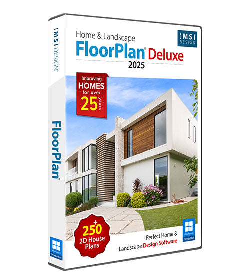FloorPlan 2025 Home & Landscape Deluxe - Instant Download for Windows