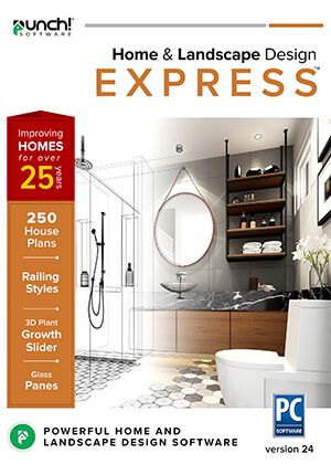 Punch! Home & Landscape Design Express v24 - Instant Download for Windows (1 Computer)