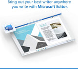 Promo graphic with example pages in Microsoft Editor