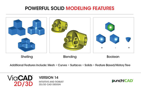 Punch!CAD ViaCAD 2D/3D v14 - Instant Download for Mac (1 Computer) - SoftwareCW - Authorized Reseller