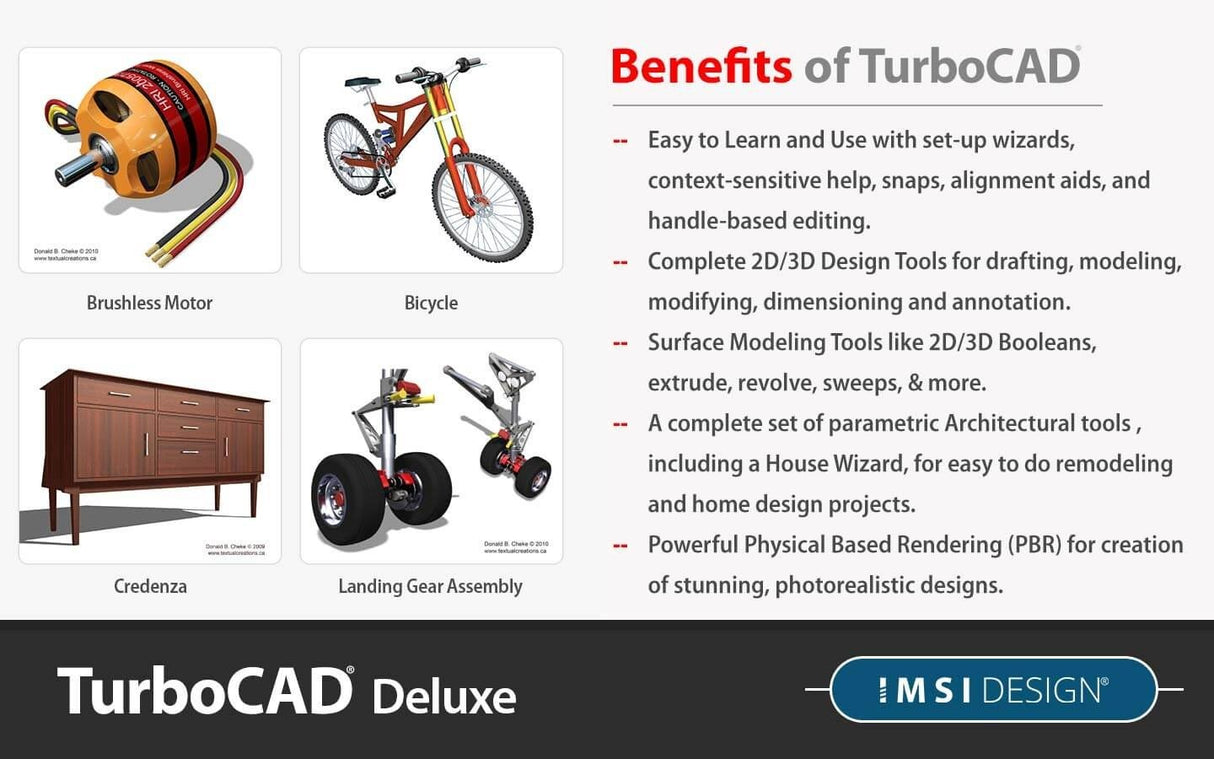 TurboCAD Deluxe 2024 - Instant Download for Windows (1 Computer)