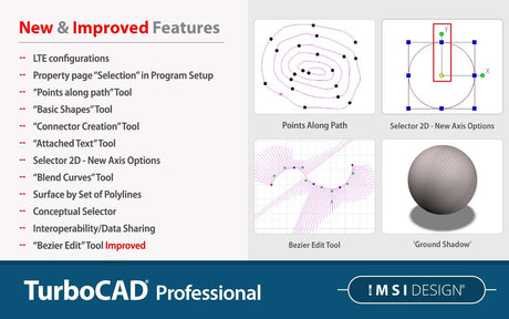 TurboCAD Professional 2024 - Instant Download for Windows (1 Computer)