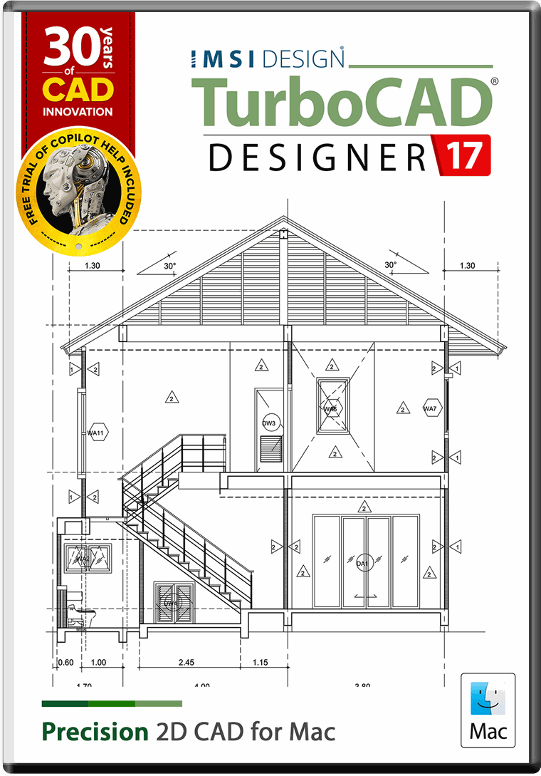 TurboCAD Mac Designer 2D v17 - Instant Download for Mac