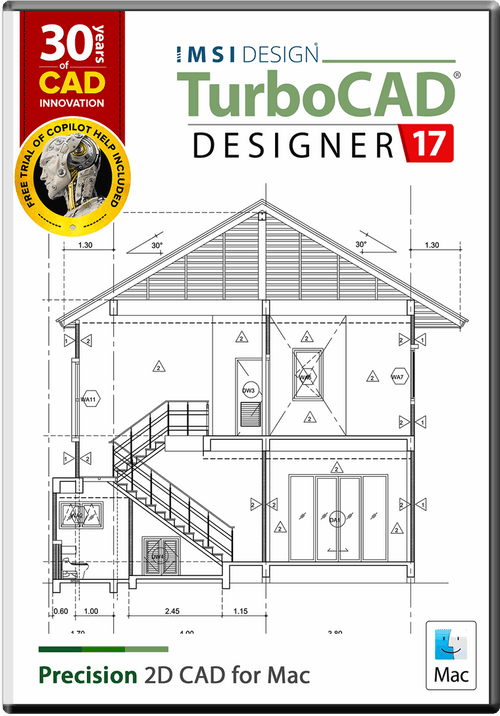 TurboCAD Mac Designer 2D v17 - Instant Download for Mac
