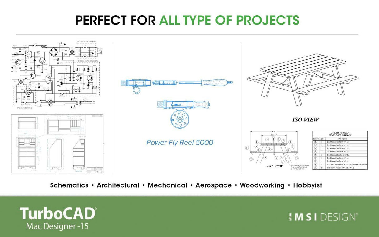 TurboCAD Mac Designer 2D v15 - Instant Download for Mac (1 Computer)