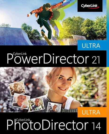 Cyberlink PowerDirector 21 & PhotoDirector 14 Ultra - Instant Download for Windows (1 Computer) - SoftwareCW - Authorized Reseller
