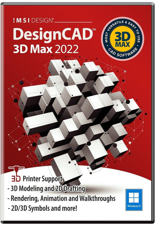 DesignCAD 3D Max 2022 - Instant Download for Windows