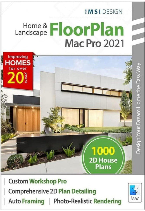 FloorPlan 2021 Home & Landscape Pro - Instant Download for Mac