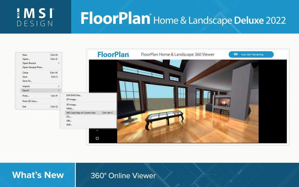 FloorPlan 2022 Home & Landscape Deluxe - Instant Download for Windows (1 Computer) - SoftwareCW - Authorized Reseller