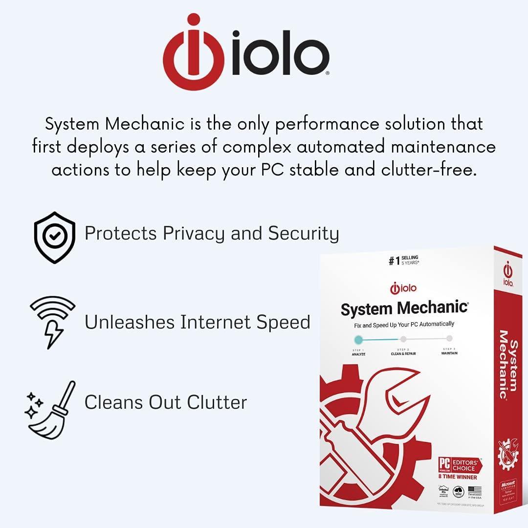 iolo System Mechanic - Instant Download for Windows (Unlimited Computers) - SoftwareCW - Authorized Reseller