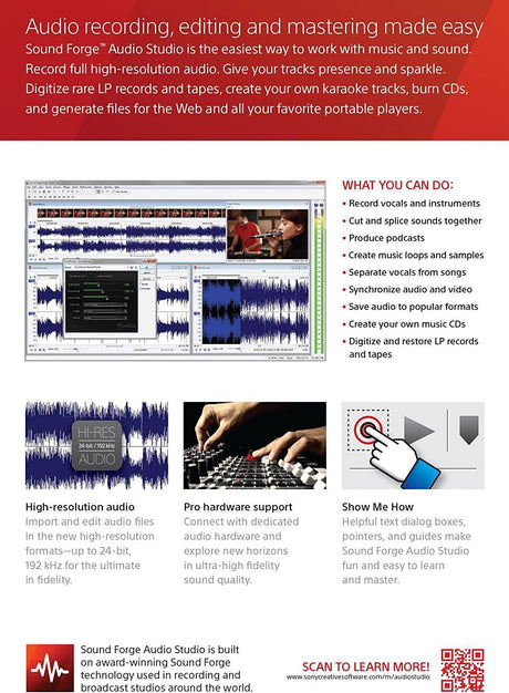 Magix Sound Forge Audio Studio 10 - Instant Download for Windows (1 Computer) - SoftwareCW - Authorized Reseller