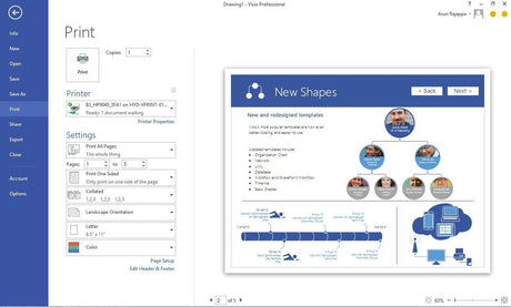 Microsoft Visio Professional 2013 - Instant Download for Windows (1 Computer) - SoftwareCW - Authorized Reseller