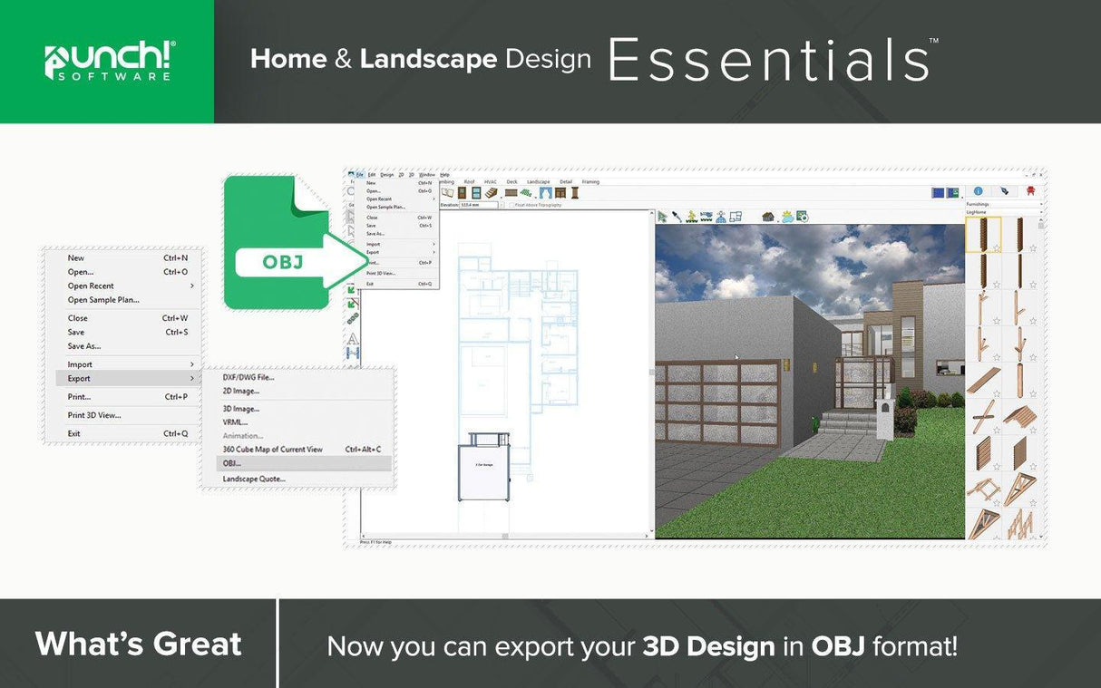 Punch! Home & Landscape Design Essentials v22 - Instant Download for Windows (1 Computer) - SoftwareCW - Authorized Reseller