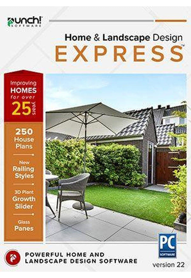 Punch! Home & Landscape Design Express v22 - Instant Download for Windows (1 Computer) - SoftwareCW - Authorized Reseller