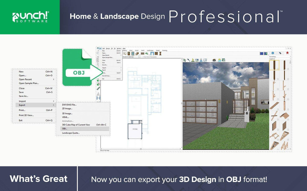 Punch! Home & Landscape Design Professional v22 - Instant Download for Windows (1 Computer) - SoftwareCW - Authorized Reseller