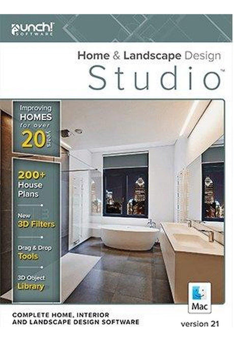Punch! Home & Landscape Design Studio v21 - Instant Download for Mac (1 Computer) - SoftwareCW - Authorized Reseller