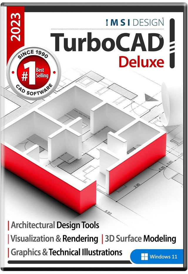 TurboCAD Deluxe 2023 - Instant Download for Windows (1 Computer) - SoftwareCW - Authorized Reseller
