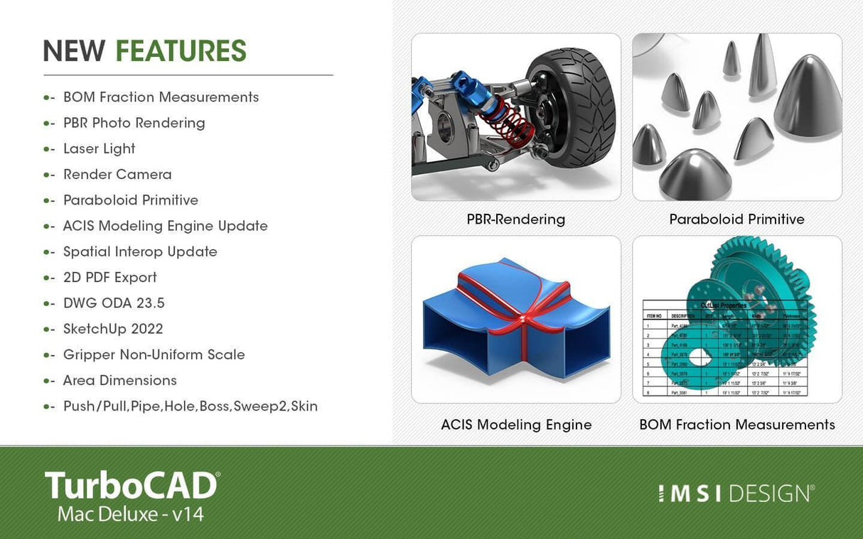 TurboCAD Mac Deluxe 2D/3D v14 - Instant Download for Mac (1 Computer) - SoftwareCW - Authorized Reseller